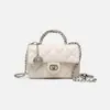 Bolso de Hombro tipo Chanel de Lujo con Hebilla de Cierre, Acolchado y Cadena para Mujer 2026 Nuevo Bolso de Hombro Cruzado Versátil