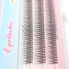 Injerto de Cabello Cola de Pescado Pestaña Segmentada Cruz Cola de Milano Pestaña Racimo Único Cabello Segmentado Pestaña Superior Natural