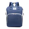 Versión mejorada de bolsa de mamá con parasol, bolsa de cama plegable para bebé, gran capacidad, portátil para salidas, mochila aislada para madre y bebé
