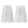 Muxi Clothing # Moda Verão Retrô Americano Streetwear Marca Tendência Calça Cropped Versátil Calça Wide-Leg Calça Casual Shorts Emagrecedores