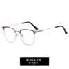 91374 Venta Directa de Fábrica Exportación Gafas Metálicas para Hombre Anti Luz Azul Gafas con Montura Clásica de Ceja Gafas de Moda