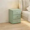 Mesita de Noche de Plástico Retro de Múltiples Cajones para Dormitorio, Gabinete Multifuncional para Almacenamiento de Joyas Dopamina para Habitación de Alquiler