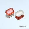 Dongzhou Crystal 14*10 Rectangular Octagonal Manicura Fondo Puntiagudo Diamante Vidrio K9 Diamante DIY Accesorios de Joyería Accesorios de Ropa