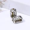 Xizang Plata Giratorio Bicolor Cuentas de Cubo Hecho a Mano Pulsera de Cuentas Accesorios de Joyería Diy Amuleto Cuentas Accesorios