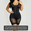 Body Europeo y Americano Tallas Grandes para Mujer Control de Abdomen Levantamiento de Glúteos Moldeador Corporal Ajustado Faja Cruzada Moldeadora de Cintura Adelgazante Ropa para Esculpir el Cuerpo