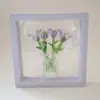 Enfeites de Flores Artificiais Mini Esmaltadas Zibo Decoração de Casa Artesanato Esmaltado Boshan Enfeites para Mesa de Escritório