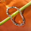 Pulsera Nueva de Ratán de Artesanía Resistente con Patrón de Hierba, Pulsera Versátil de Moda Vintage Desgastada, Estilo para Parejas