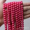 Cuentas sueltas al por mayor para hacer pulseras, cuentas de vidrio de 4-8 mm, accesorios para manualidades, 16 colores en stock, cuentas redondas