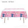 Set de Vajilla para Fiesta de Cumpleaños del Ángel de Puntada Rosa Plato de Papel Servilleta Mantel Decoración Temática Bebé Interestelar