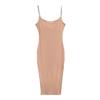 Vestido tipo tubo con tirantes de hilo, estilo sexy de las Kardashian Yi Mengling, para mujer, con falda adelgazante sin espalda