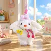 Lindo Llavero de Conejo de Orejas Largas con Vestido de Princesa de Peluche Figura de Muñeca de Dibujos Animados Cosplay Colgante para Bolso de Pareja Pequeño Regalo