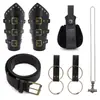 Cinturón Medieval Vikingo Renacentista Transfronterizo Pulsera Retro Disfraz de Cosplay de Halloween Bolso de Cintura para Vestido