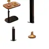 Mesa Pequeña, Mesa de Café de Altura Ajustable, Mesa Lateral para Sofá de Sala de Estar, Mesa de Noche de Dormitorio, Estante de Almacenamiento para Mesita de Noche, Mesa Lateral Mini Móvil