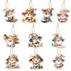 Decoración para fiesta hawaiana de verano con temática de gnomos, colgante con etiqueta colgante, arreglo para fiesta tropical junto al mar, adornos colgantes de gnomos