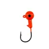Anzol com Cabeça de Chumbo 2,4G/3,5G/5G/7G/10G/14G Cor Primária Vermelho e Amarelo Isca Artificial Anzol Isca Anzol Minhoca Macia Anzol de Pesca