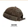 Estilo Americano Marca de Moda Retro Lavado Gorro de Piso para Hombres y Mujeres Hip-hop Estrella de Cinco Puntas Gorro Melón Color de Contraste Gorro Beanie Gorro Slayer