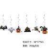 Nuevo Banner de Murciélago Halloween Colgante en Espiral Accesorios de Decoración de Ambiente Decoración Festival del Fantasma Flor de Calabaza Cruz