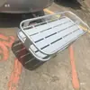 Rack de Bagagem Dobrável de Liga de Alumínio para Cauda de Carro Rack Quadrado para Bagagem de Reboque Rack de Bagagem Traseiro de Carro de Viagem Cesta para Animais de Estimação