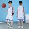 Conjunto Esportivo de Secagem Rápida Infantil Camisa de Basquete Meninos e Meninas 4-12 Anos Acampamento de Treinamento Uniforme de Time Colete de Competição com Número Impresso