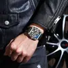 Reloj Mecánico Totalmente Automático Calado con Forma de Barril Dawn para Hombre, Transmisión en Vivo Transfronteriza, Reloj Mecánico Luminoso del Fabricante