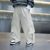 2172 Pantalones de Otoño para Niños 2026 Nuevo Estilo Coreano de Primavera y Otoño Pantalones Rectos a la Moda Pantalones Largos Casuales Versátiles