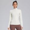 Chaqueta Deportiva Gruesa de Primavera Ajustada con Cuello Alto y Cierre Cremallera para Mujer Define Ropa Deportiva para Exteriores Fitness Yoga