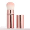 Stock Listo Cepillo de Maquillaje Retráctil Portátil Carcasa Metálica Pincel para Rubor Contorno Facial Mini Pincel de Polvos Herramienta de Maquillaje