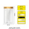 Frasco de plástico PET redondo sellado para snacks y frutos secos, de gran capacidad, transparente, de grado alimenticio, de boca ancha de 500 ml