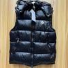 Chaleco de Algodón Transfronterizo Mengjia para Hombres y Mujeres con Capucha Desmontable, Mismo Estilo que Meng, Chaleco Chaqueta Impermeable Clásico Nfc Brillante