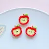 Accesorios de Manzana de Resina de Dibujos Animados Pegamento de Crema para Manualidades Funda para Teléfono Móvil Accesorios para Zuecos Flor para Zapatos Pasador de Pelo Material para Joyería DIY