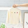 [En Stock Ropa de Punto para Niña Camiseta Interior Otoño e Invierno 2025 Nuevo Estilo Moda para Bebé Niña Tejido de Punto Lindo con Flores Cálido