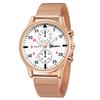 Reloj con correa de malla banda de acero inoxidable para hombre ultraplano moda Ginebra reloj para hombre reloj de negocios comercio electrónico transfronterizo