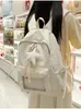 Mochila Cielo Estrellado con Purpurina Azul Hielo Estilo Universitario Coreano Bolso Escolar Soñador para Estudiantes para Clases y Viajes