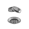 Bandeja ovalada para pescado de papel de aluminio, plato de papel de aluminio, apto para alimentos, engrosado, resistente a altas temperaturas, plato para pescado a la parrilla para barbacoa, venta al por mayor de fábrica