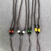 Atacado do Fabricante Contas Vermelhas Contas Amarelas Verdes Brancas Pingente Pingente Jade Cordão de Presente Colar 11