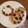 Pulsera Retro de Rombo Geométrico Irregular para Mujer, Alta Elasticidad, Lujo Ligero, Moda de Gama Alta, Estilo Nuevo Exquisito y Versátil