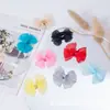Laço de organza transparente, laço feito à mão, acessório de cabelo, lembrancinha de festa, acessório de decoração para embalagem de bolo, material de embalagem