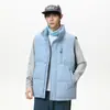 Chamarra de plumón Nasa para Hombre y Mujer en Otoño e Invierno 90% plumón de pato Corta Americana Cuello alto Versátil Cálida Tendencia Casual Chaleco de plumón