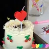 Velas de cumpleaños espirales transfronterizas, velas espirales curvas lindas de macarrón, insertos de decoración para hornear pasteles de caramelo