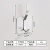 Gancho Adhesivo de Acero Inoxidable sin Taladro Transfronterizo, Gancho de Carga Fuerte para Ropa y Sombreros, Uso Doméstico en Baño, Cocina y Detrás de la Puerta