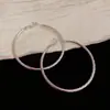 Moda Europea y Americana Elegante Exagerados de Metal Texturizado Pendientes Grandes Femeninos Simples Adelgazantes Estilo Frío Pendientes Venta al por Mayor
