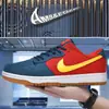 Zapatos para Hombre Aj Putian Dunk Rojo y Azul Yin Yang Conjunto Sb Tenis de Pareja Aj1 Caña Baja Zapatos para Mujer Tenis para Correr