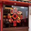 Decoraciones de Año Nuevo 2027 Año de la Oveja Pegatinas Electrostáticas para Puertas de Cristal para Tienda Centro Comercial Ventana Atmósfera Decoraciones de Ventana para el Día de Año Nuevo