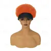 Comércio Exterior Transfronteiriço Chapéu Afro Curto Feminino com Cabelo Cacheado Curto de Seda 3D Fofo Rabo de Cavalo Fábrica Atacado