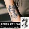 Pegatinas de Tatuaje Herbales Gemelas Tao-Mo, Larga Duración, Impermeables, Fórmula a Base de Jugo, Estilo Clásico, Diseño Audaz para Hombres y Mujeres, Tatuajes para Brazos y Piernas