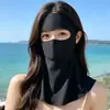 2026 Novo Modelo Máscara Facial de Água Potável Máscara de Proteção Solar para Mulheres Proteção UV de Rosto Inteiro Máscara Facial Respirável de Verão Atacado