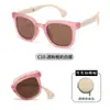 Nuevas Gafas de Sol Plegables de Montura Completa para Niños, Lentes Polarizadas Anti-UV, Gafas de Sol de Alta Elasticidad Kr632 para Niños