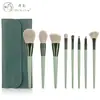 Nuevo Producto Nongying 8 Brochas de Maquillaje Pelo Animal Pincel para Sombras de Ojos Set de Brochas de Maquillaje para Principiantes Cubo de Almacenamiento de Belleza