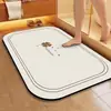 Alfombrilla de Piso Simple de Tierra de Diatomeas de Trébol de Cuatro Hojas, Alfombrilla de Pie para Baño Absorbente de Agua de Secado Rápido, Felpudo Resistente a la Suciedad para Entrada, Disponible para Venta al por Mayor