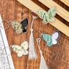 Llavero con borla de mariposa antigua creativa, estilo nacional, llavero con colgante de marea nacional, bolsa de regalo, colgante decorativo DIY
